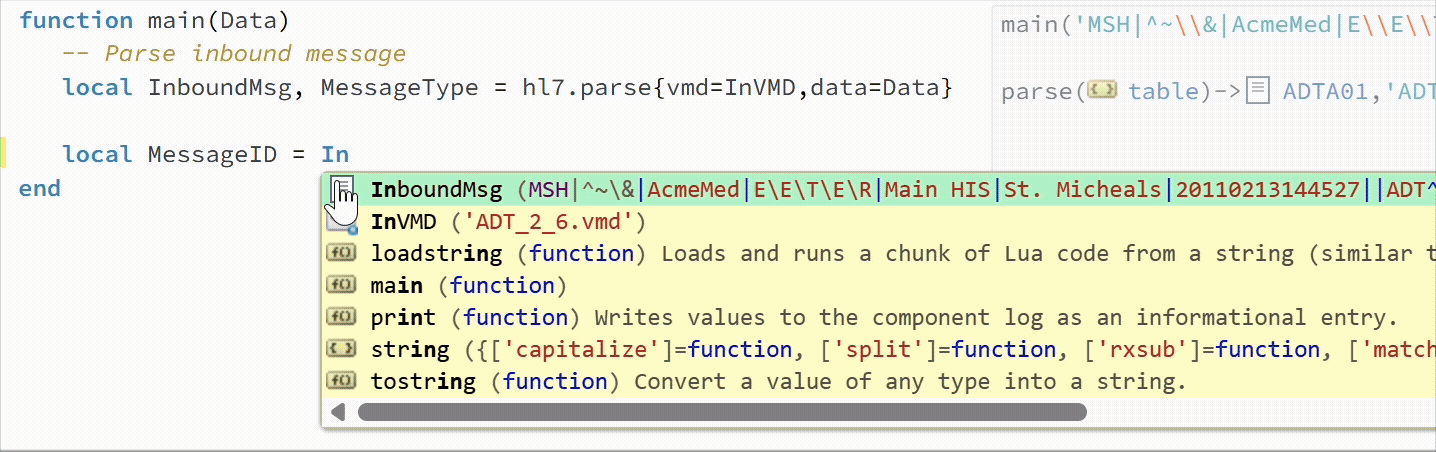 Auto-complete for indexing GIF