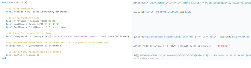 Full code with annotations
